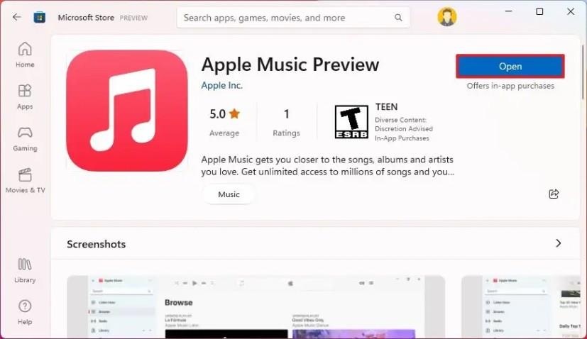 So installieren Sie die Apple Music (offizielle) App unter Windows 11