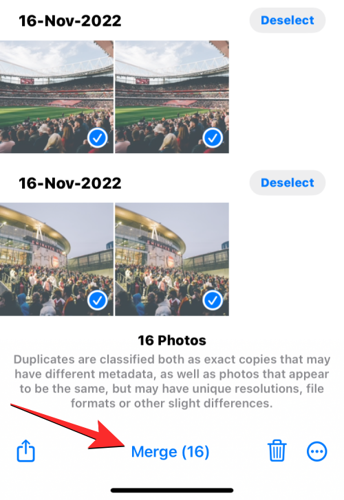 iPhoneで重複した写真を結合する方法