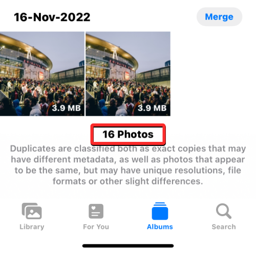 iPhoneで重複した写真を結合する方法