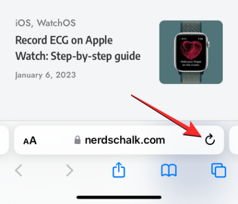 Comment actualiser une page sur iPhone sur Safari, Chrome et plus