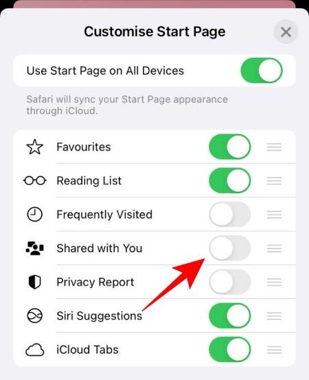 如何在 iOS 15 上的 Safari 中關閉或刪除“與您共享”