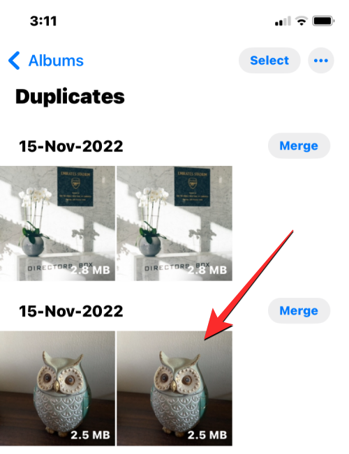 iPhoneで重複した写真を結合する方法