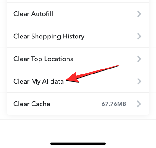 วิธีล้างการสนทนา AI ของฉันบน Snapchat