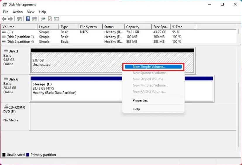 So erstellen Sie eine Partition unter Windows 11