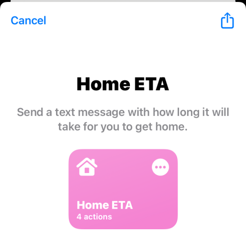 iPhone ショートカット: iPhone で家に着く時間を誰かに伝える方法