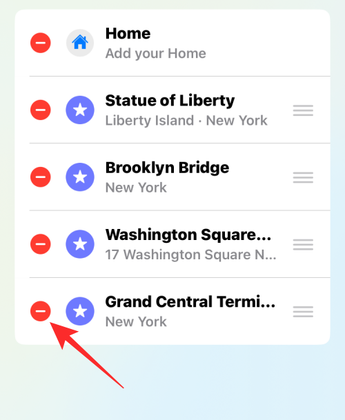 Comment supprimer les favoris sur Apple Maps