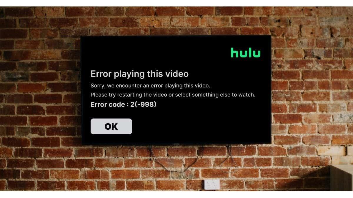 Les 11 meilleures façons de corriger le code d'erreur Hulu 2 (-998)
