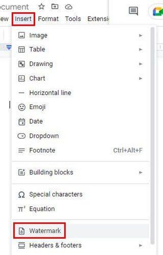 Cum să adăugați un filigran text în Google Docs