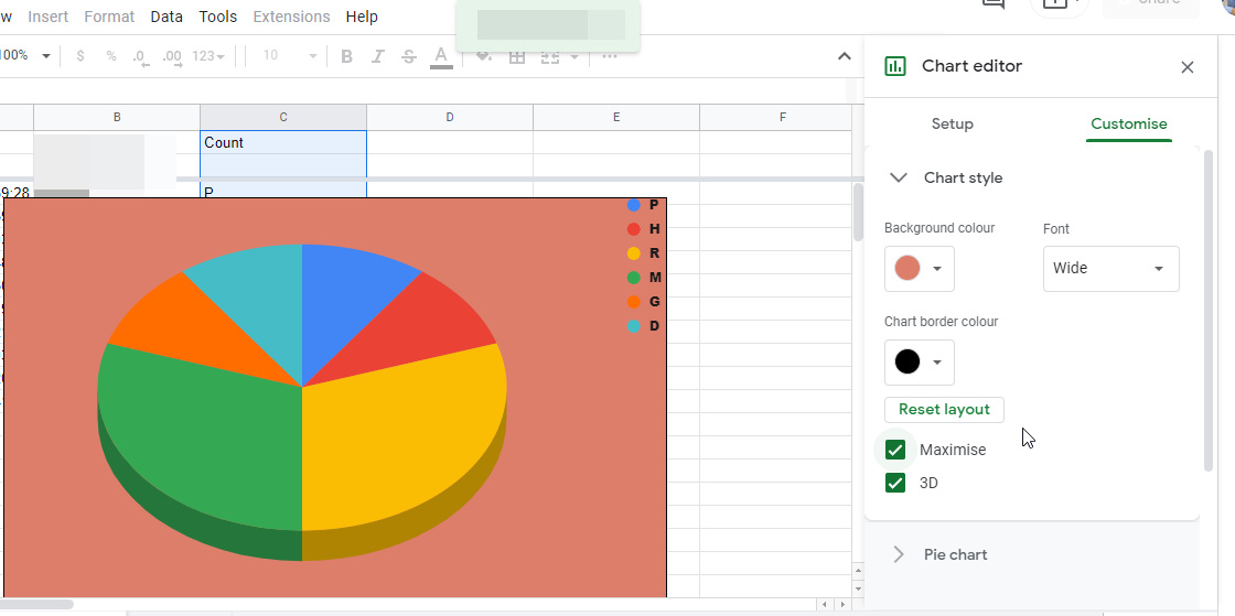 Comment créer un graphique à secteurs sur Google Forms