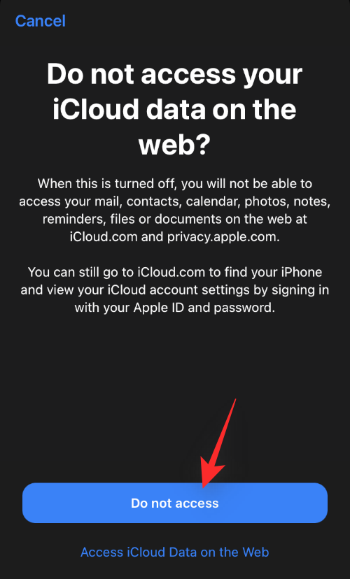 Comment désactiver l'accès à vos données sur iCloud Web