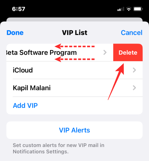 如何從 Apple Mail 的 VIP 列表中刪除人員