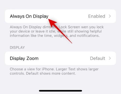 วิธีหรี่แสง Always-on Display บน iPhone 14 Pro