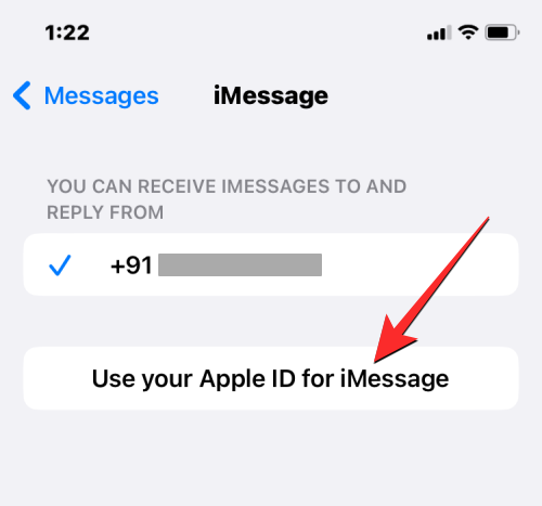 「iMessage に Apple ID を使用してください」というメッセージが表示されますか?  何をするか