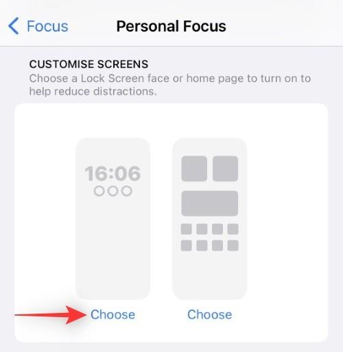 iOS 16 の iPhone でロック画面をフォーカス モードにリンクする方法