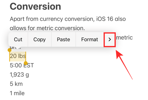 iOS 16 上の iPhone でメトリクスを非常に迅速に変換する方法