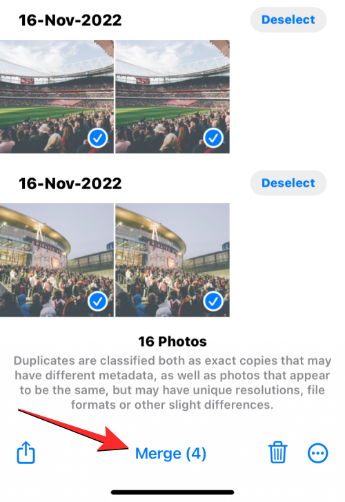 Comment fusionner des photos en double sur iPhone