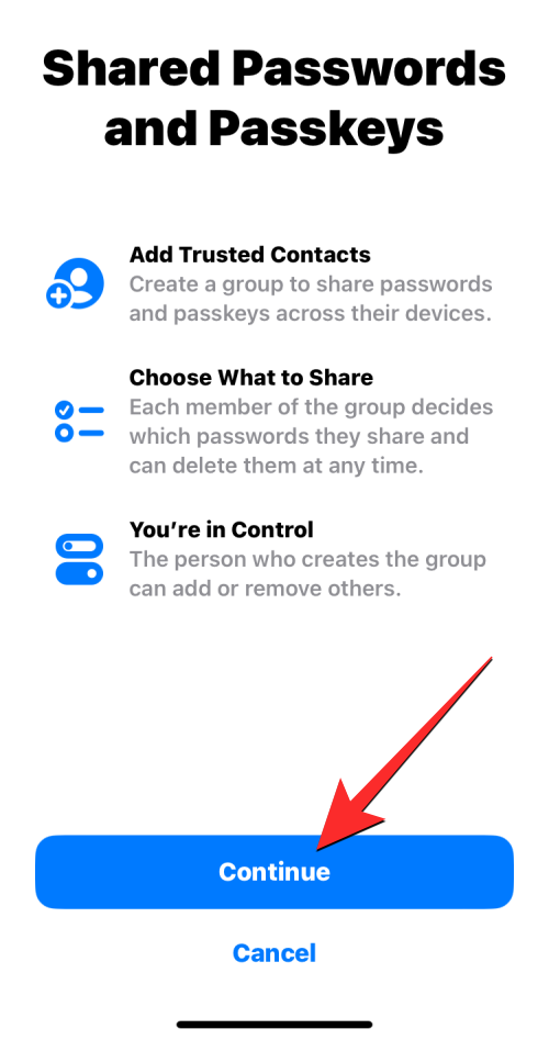 iOS 17のiPhoneでパスワードを家族と安全に共有する方法
