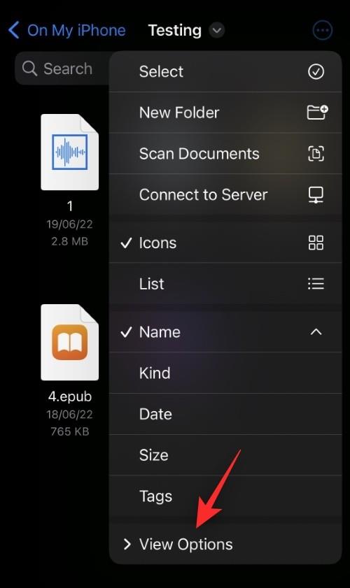 Comment modifier les extensions de fichiers sur iPhone sous iOS 16