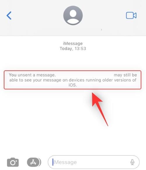 iOS 16 の送信取り消しボタン: 場所と使用方法