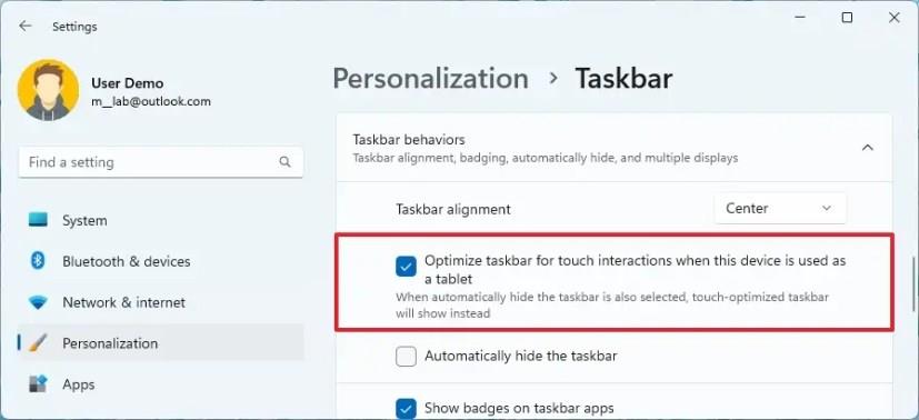 So aktivieren Sie die neue Taskleiste für Touch unter Windows 11