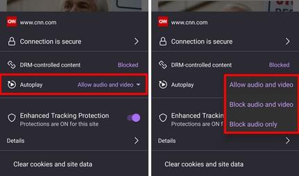 Android 版 Firefox: ビデオの自動再生を無効にする方法
