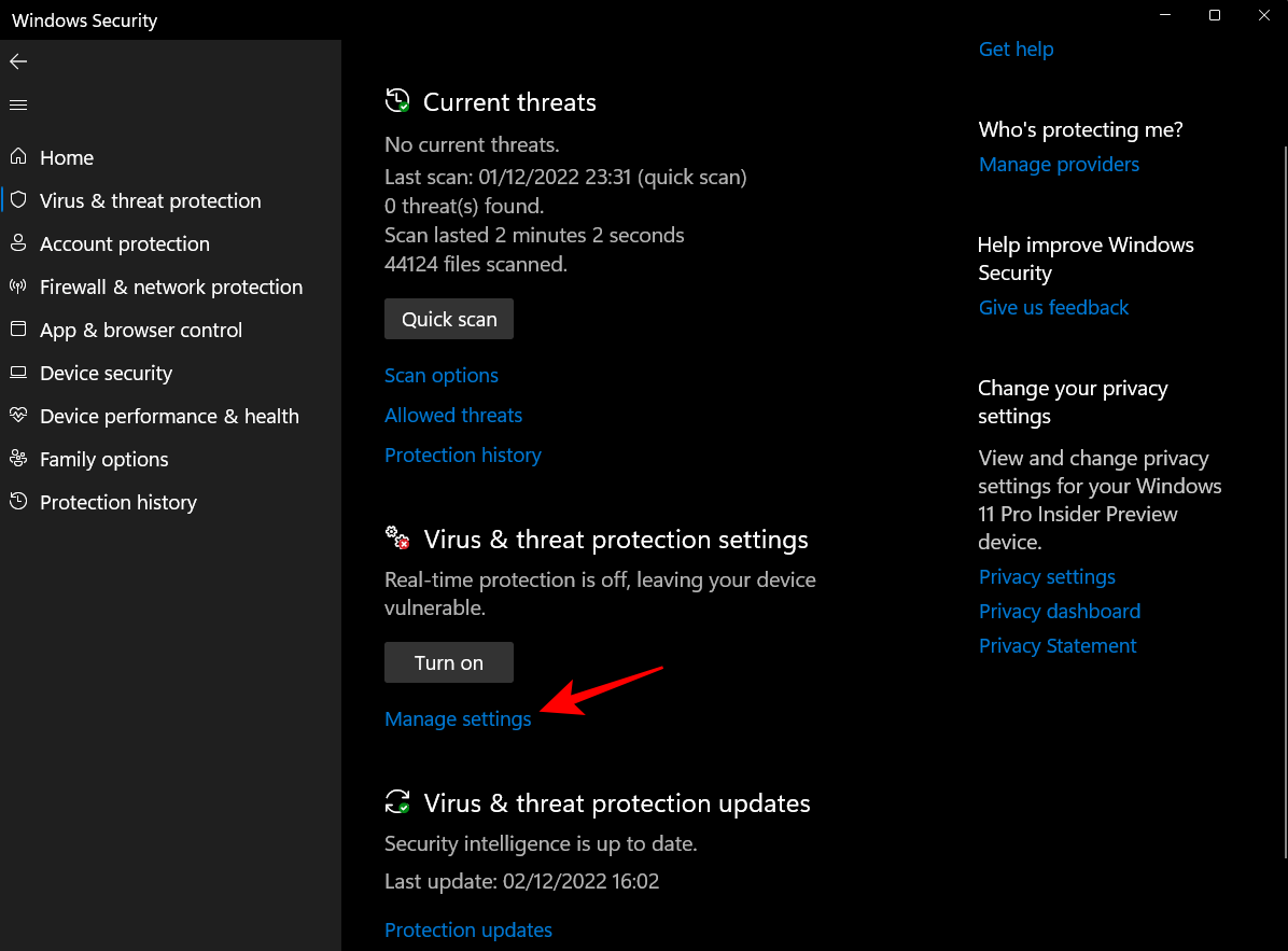 So aktivieren Sie Windows Defender in Windows 11