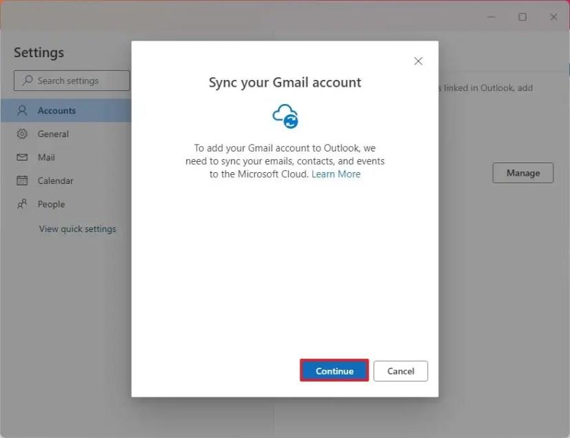 Windows 11의 새 Outlook 앱에 Gmail 계정을 추가하는 방법