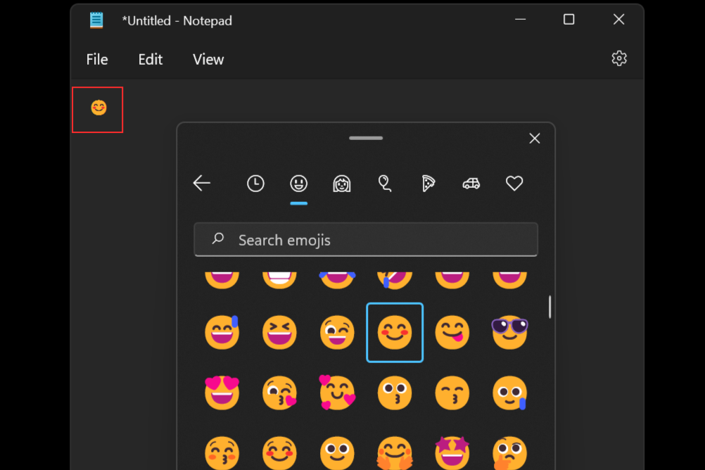 So verwenden Sie Emojis in Windows 11 mithilfe von Tastaturkürzeln