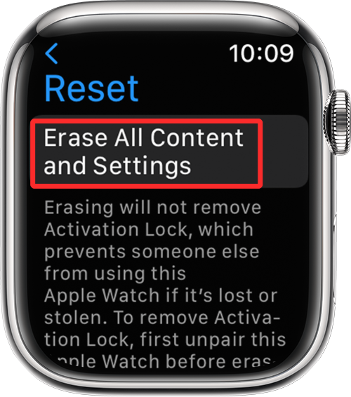 Apple Watch의 "i" 아이콘은 어디에 있습니까?