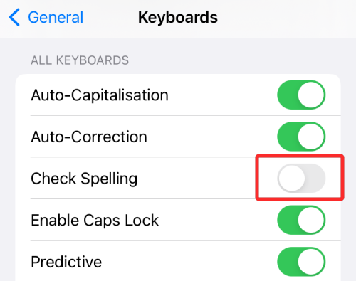 iPhone에서 맞춤법 검사를 끄는 방법