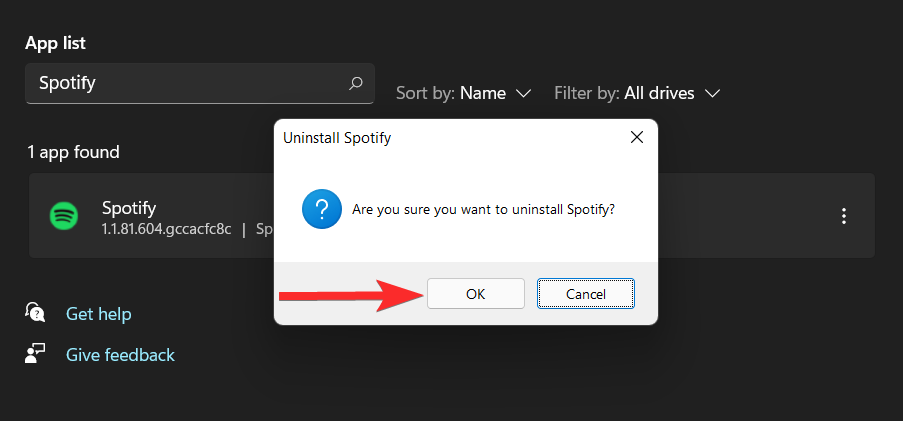 So deinstallieren Sie Spotify unter Windows 11