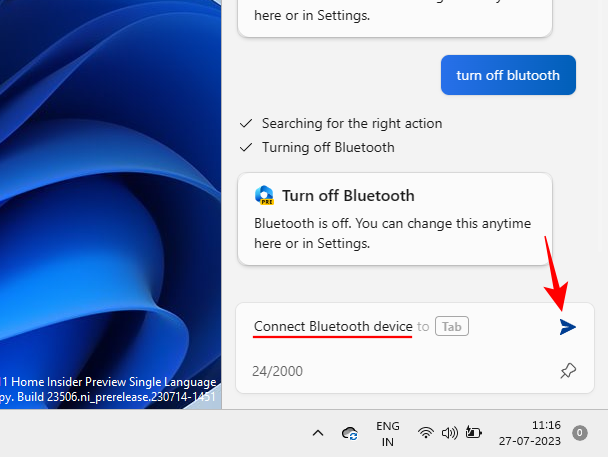 So verwenden Sie Windows Copilot, um den Dunkelmodus, DND, die Verwaltung von Bluetooth-Geräten und mehr zu aktivieren