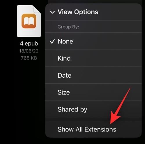 Comment modifier les extensions de fichiers sur iPhone sous iOS 16