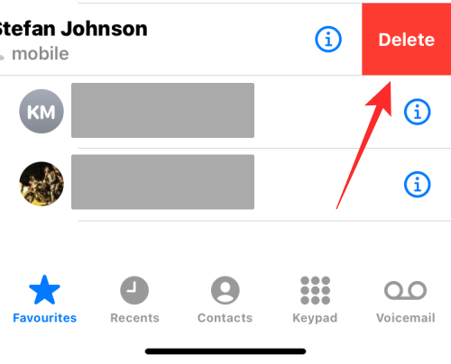 So entfernen Sie jemanden aus den Favoriten auf dem iPhone