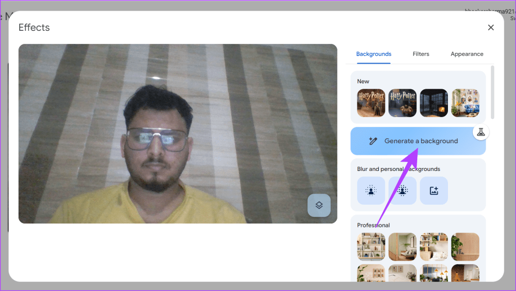 Cómo generar un fondo de Google Meet con Gemini AI