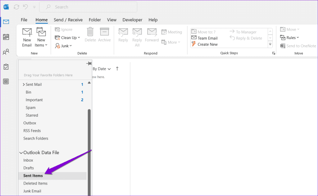 6 najważniejszych poprawek dotyczących elementów wysłanych, które nie są wyświetlane w programie Microsoft Outlook dla systemu Windows