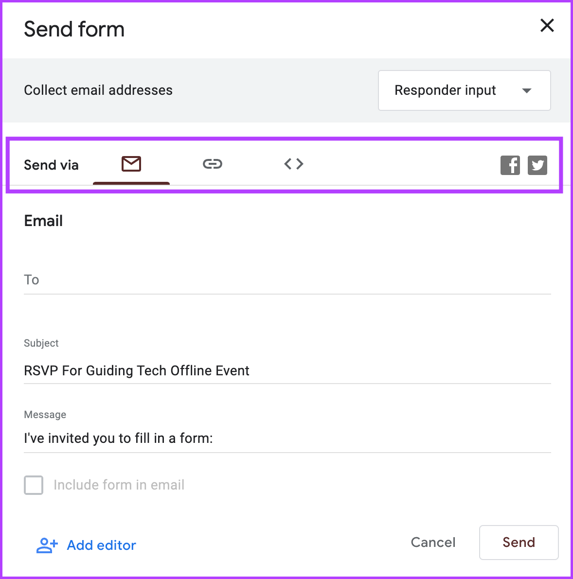 วิธีสร้างแบบฟอร์ม RSVP โดยใช้ Google Forms