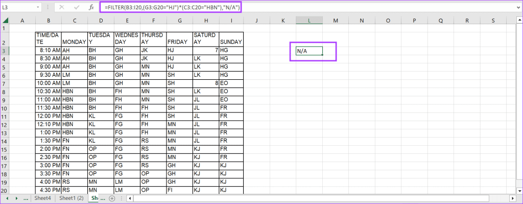 Microsoft Excel でデータのフィルターと並べ替え機能を使用する方法