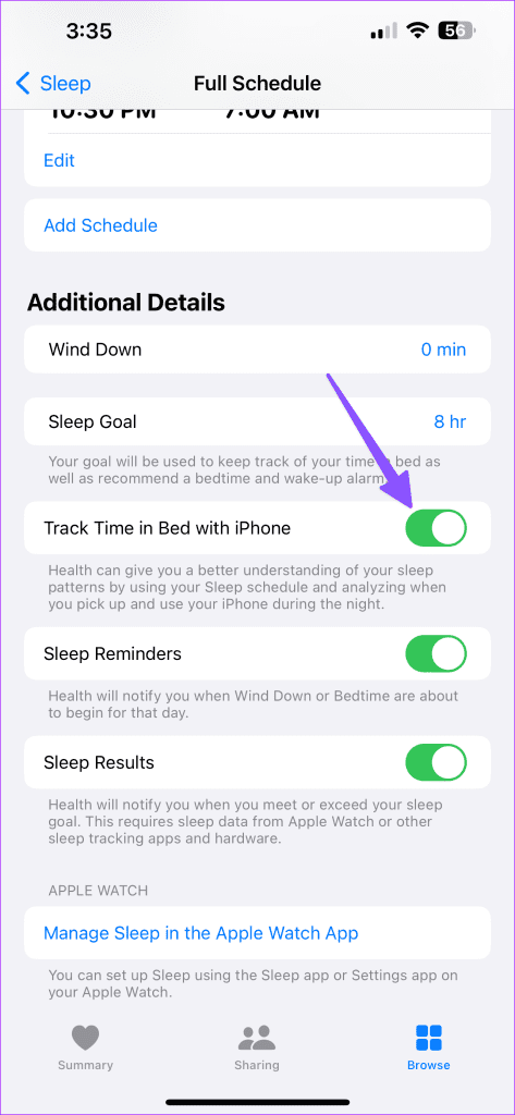 Las 11 mejores formas de arreglar que Apple Watch no realice un seguimiento del sueño