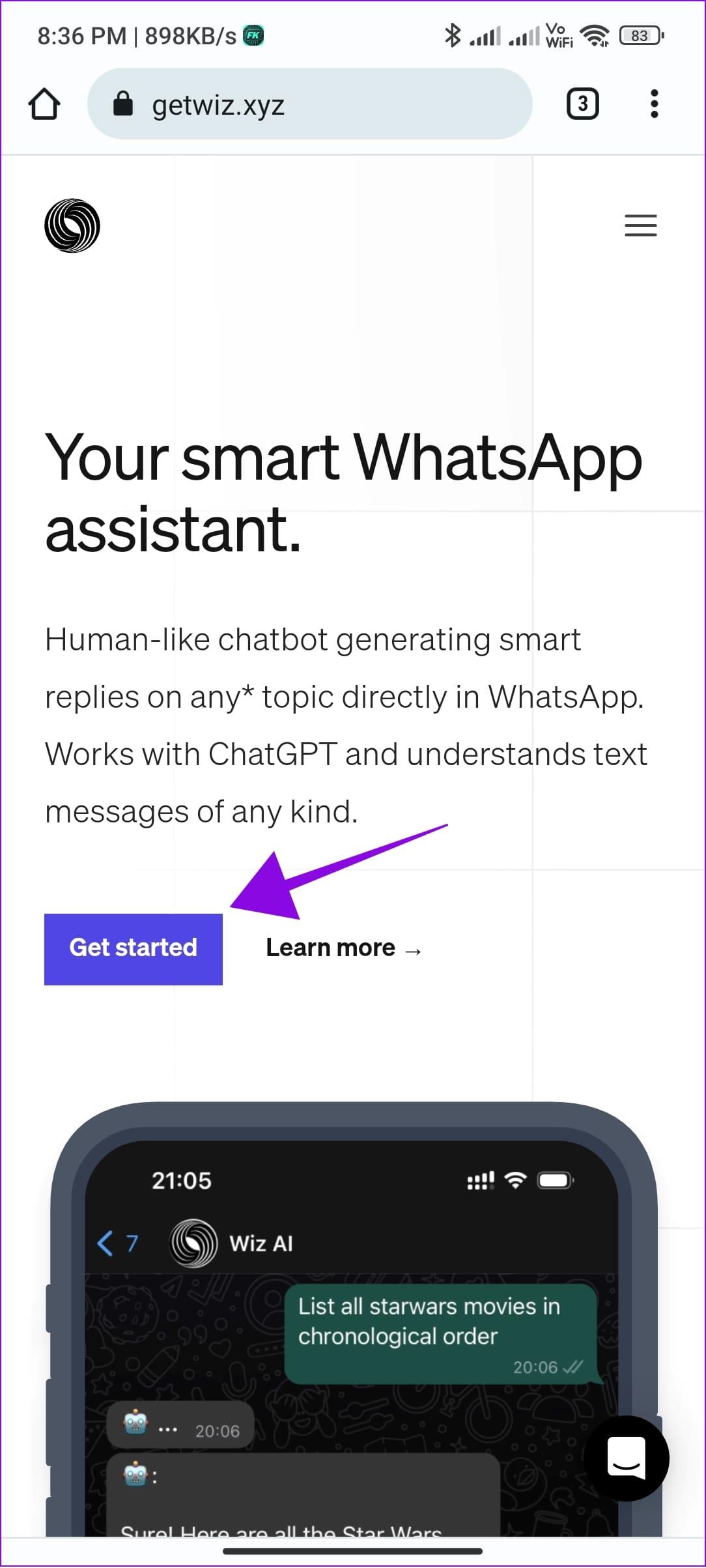 在 WhatsApp 上使用 ChatGPT 的 2 種簡單方法