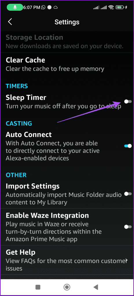 Amazon Music에서 수면 타이머를 설정하는 방법
