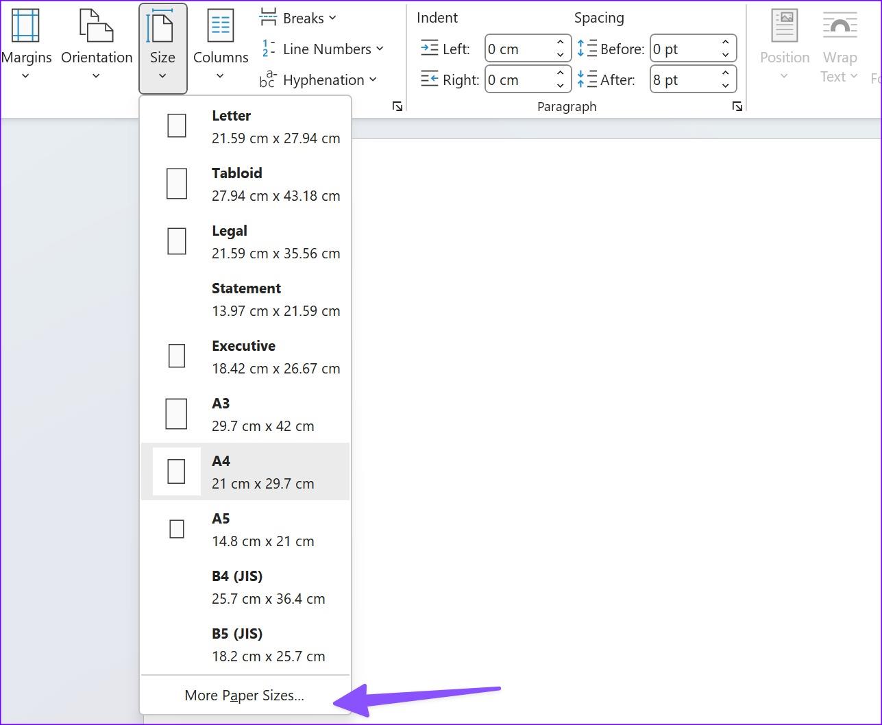 5 Möglichkeiten, das Standardseitenlayout in Microsoft Word zu ändern