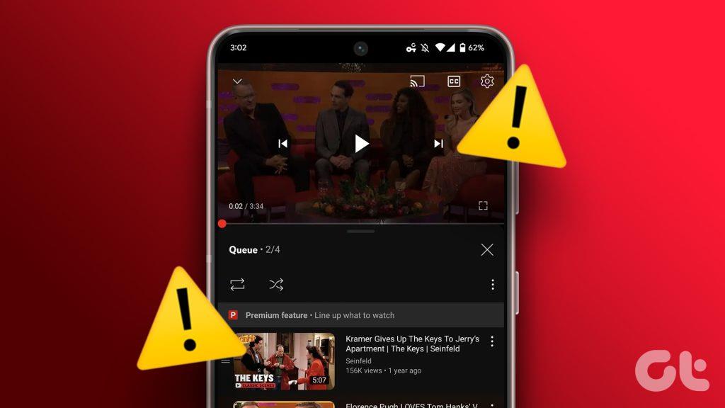 4 การแก้ไขที่ดีที่สุดสำหรับ 'เพิ่มในคิว' ไม่ทำงานบน YouTube บน iPhone และ Android