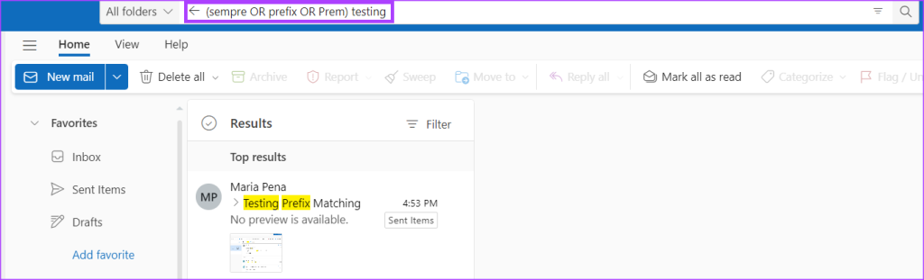 คำแนะนำในการใช้แถบค้นหาและตัวดำเนินการค้นหาใน Microsoft Outlook