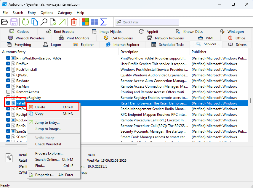 Cómo eliminar servicios de Windows en Windows 11