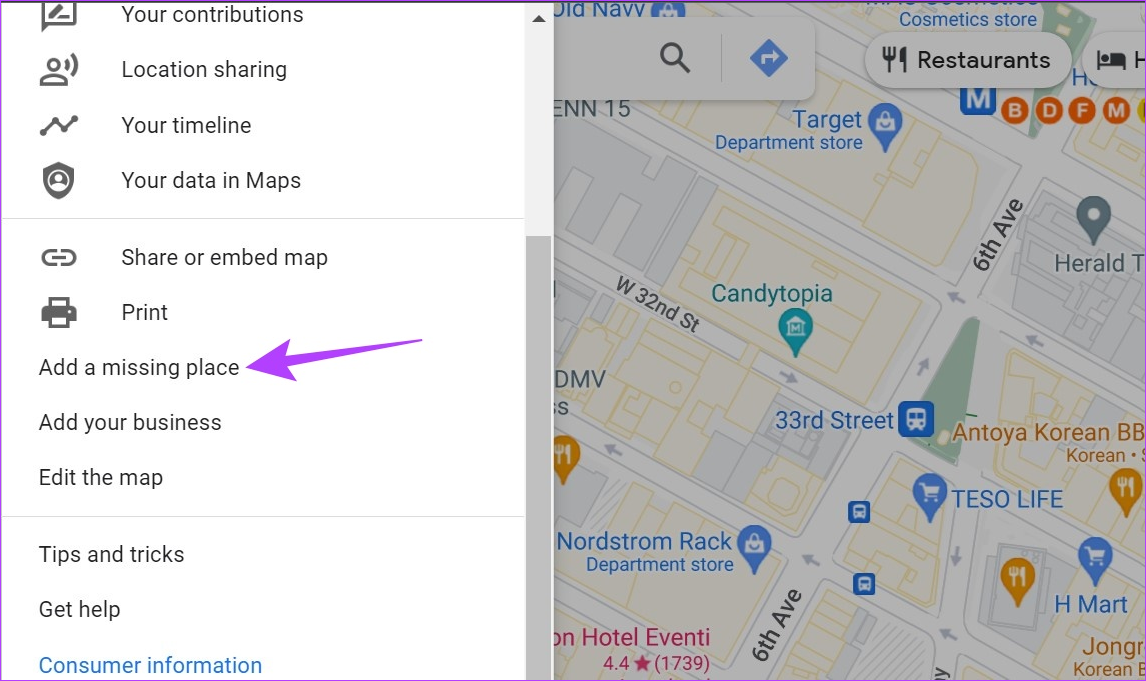 Comment ajouter un emplacement ou une adresse manquante dans Google Maps