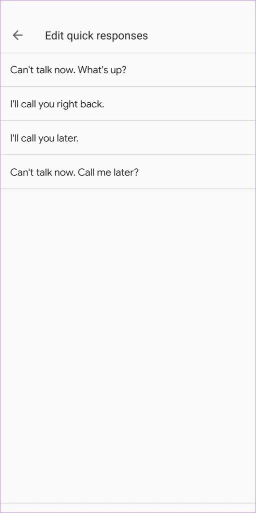 Cómo cambiar y usar mensajes de rechazo de llamadas en Android