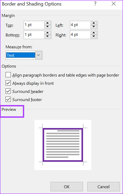 Cómo insertar y editar un borde de página en Microsoft Word