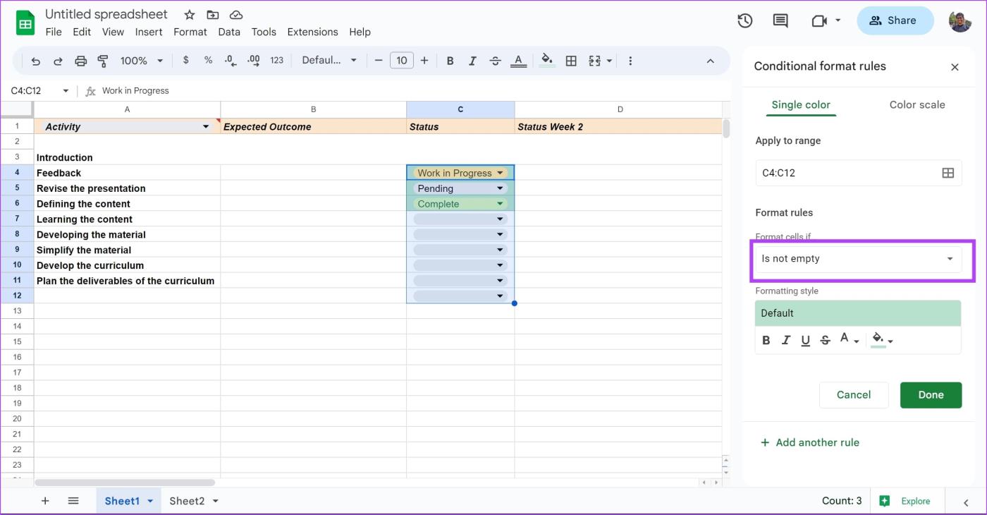 Cómo crear, editar y eliminar listas desplegables en Google Sheets