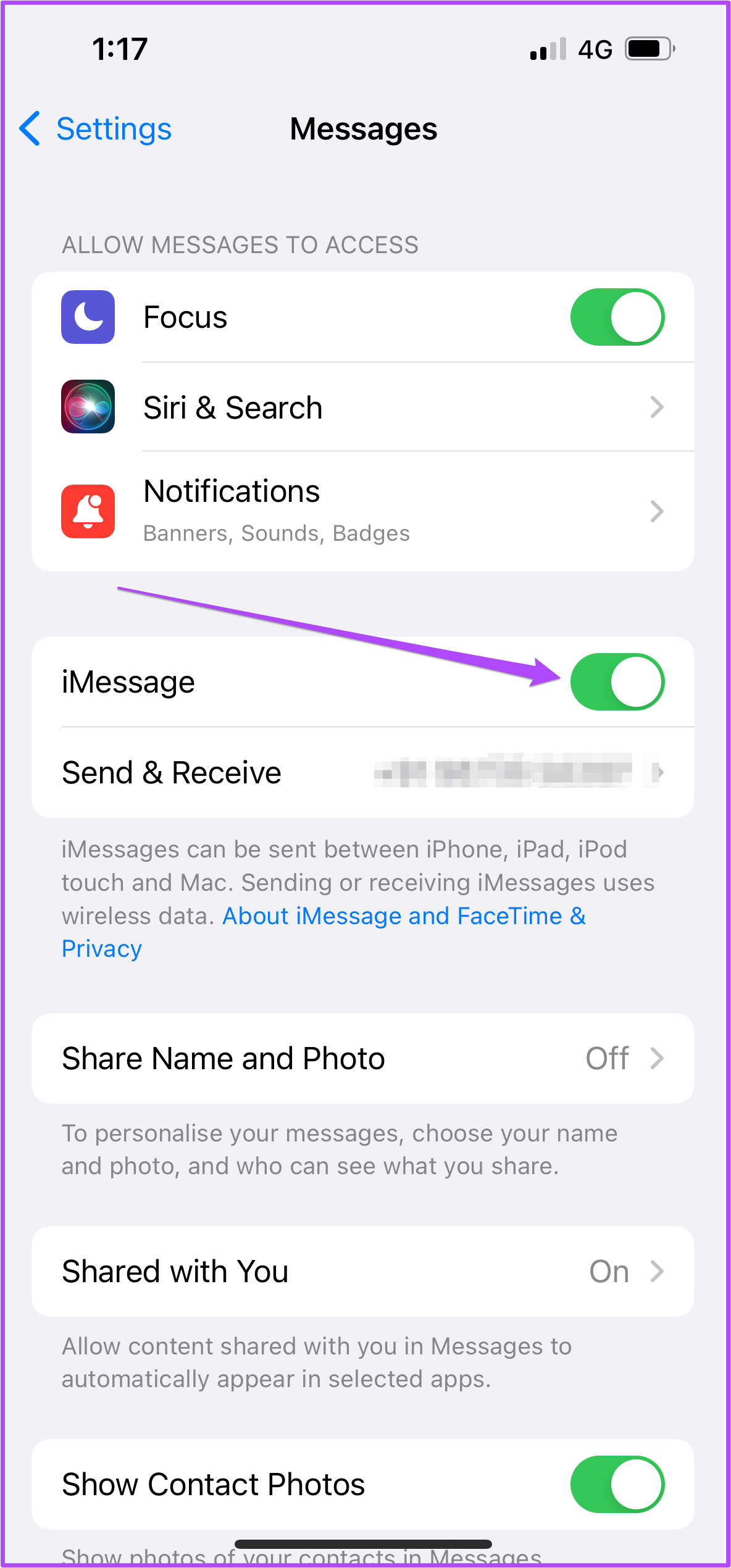 Cómo forzar el envío de mensajes de texto en lugar de iMessage a un contacto